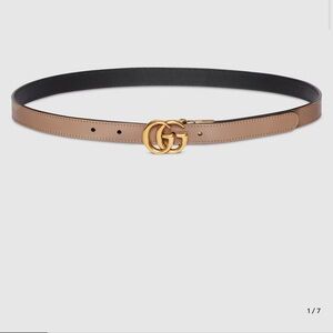 Gucci GG MARMONT REVERSIBLE THIN BELT